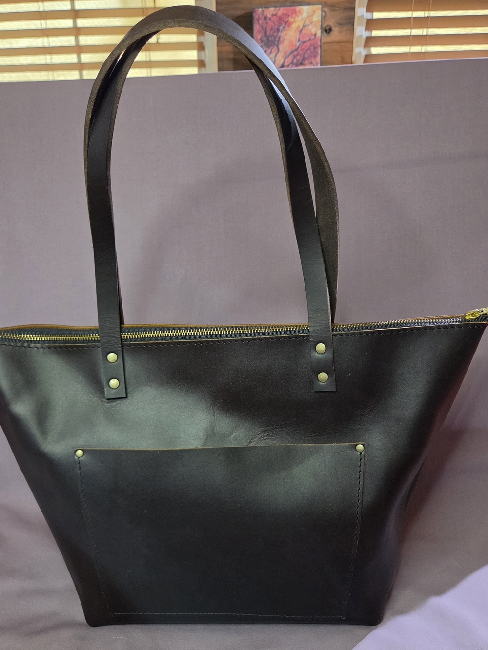 Portland Leather Goods Large COLD BREW Classic Leather Tote Bag
